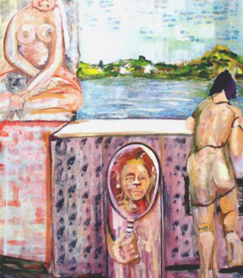 Signiert Anderland 2008 140 x 100 cm Öl a Leinw.