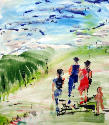 im freien, öl auf leinwand, 140x120cm, 2006