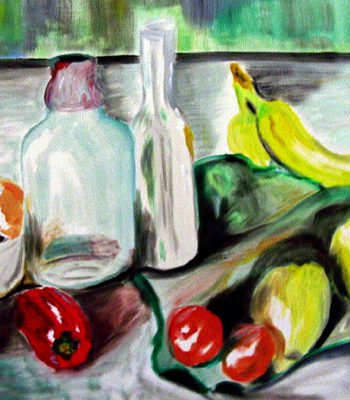 stilleben, 1999, öl auf malplatte, 40x50cm